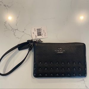 Coach Black Studded Wrislet